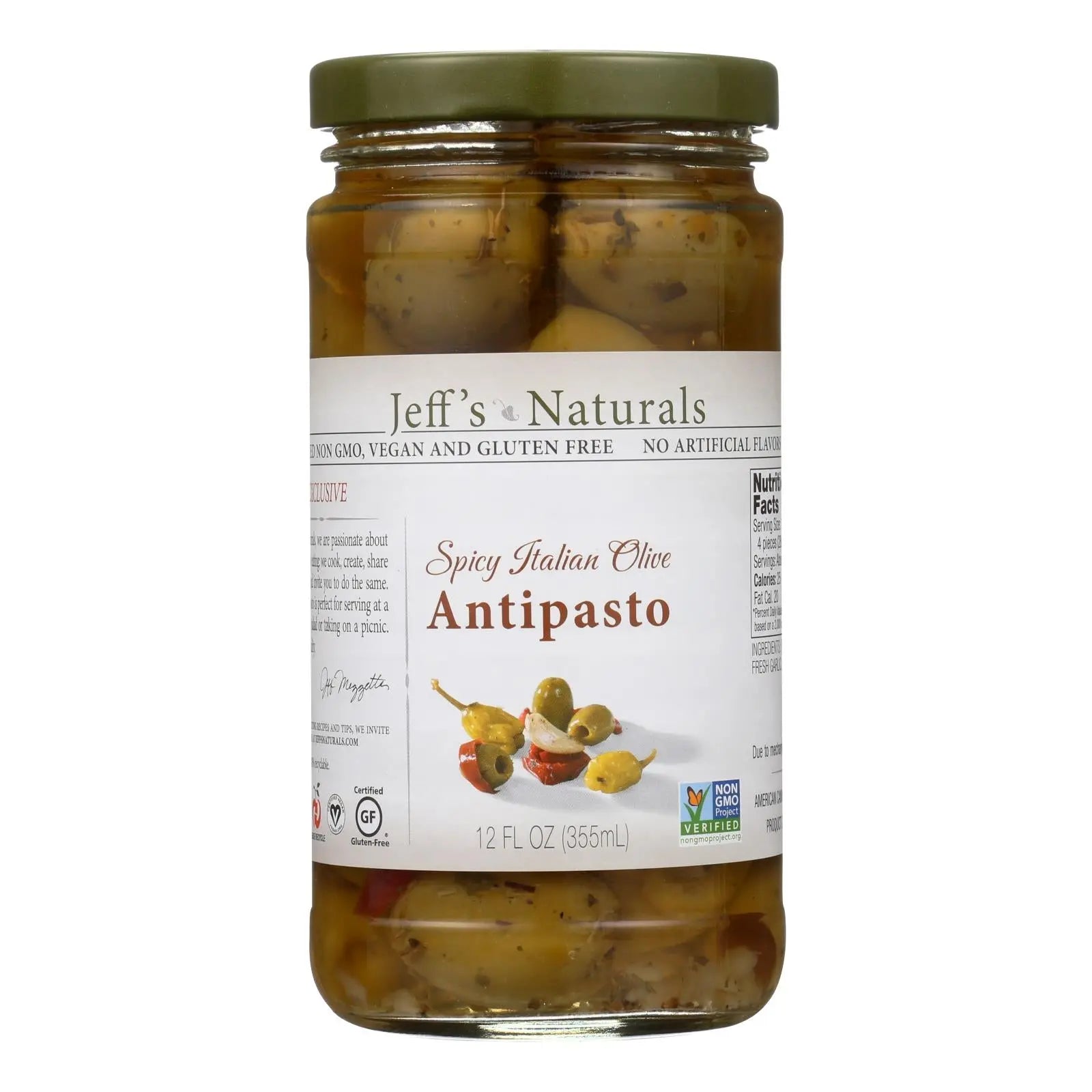 Jeff's Natural Jeff's Natural Antipasto - Antipasto - Case Of 6 - 12 Fl Oz. Jeff's Natural