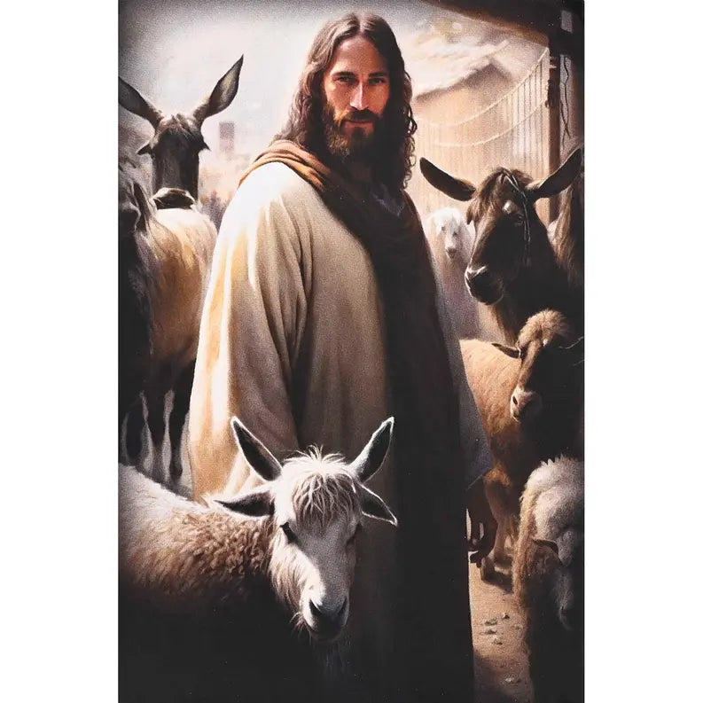 Jesus Figurine&Card Lord Is My Shepherd Dicksons Inc