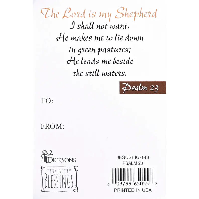 Jesus Figurine&Card Lord Is My Shepherd Dicksons Inc