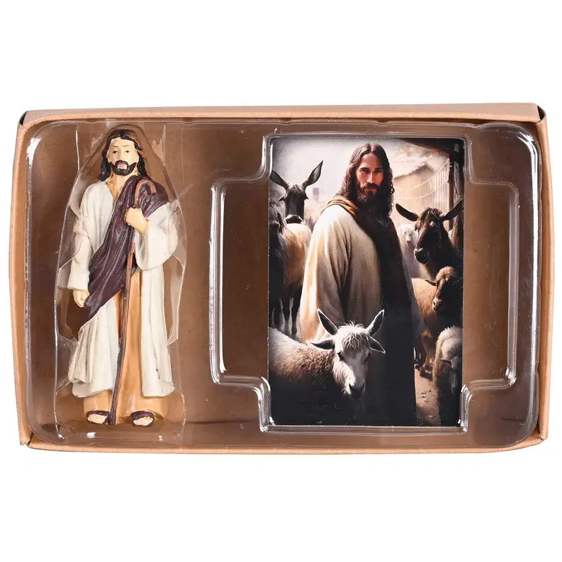 Jesus Figurine&Card Lord Is My Shepherd Dicksons Inc