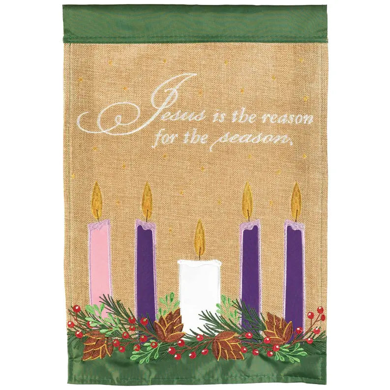Jesus Is The Reason Flag Burlap Garden Dicksons Inc