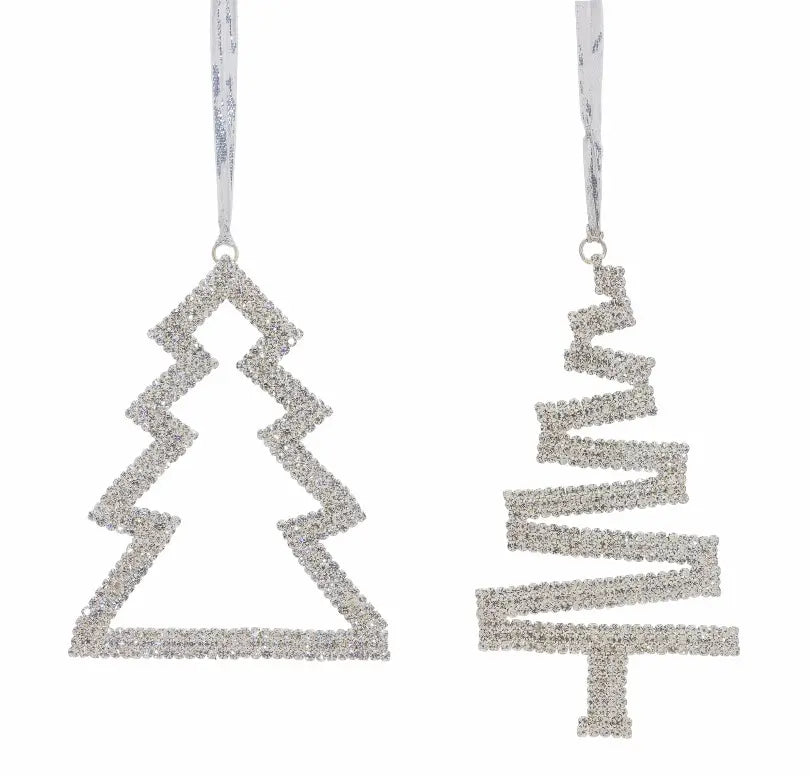 Jewel Tree (Set of 6) 4.75"H, 5.75"H Iron/Glass Melrose Intl.