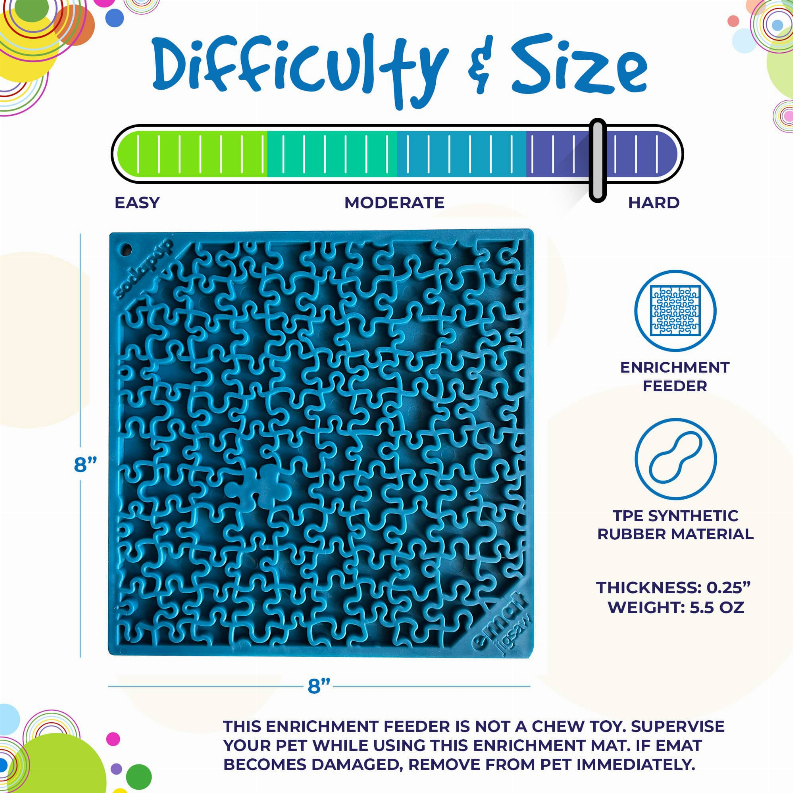 Jigsaw Design eMat Enrichment Lick Mat SodaPup