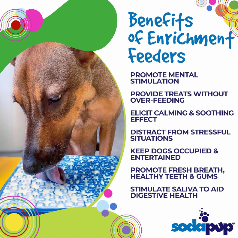 Jigsaw Design eMat Enrichment Lick Mat SodaPup