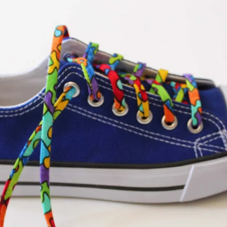 Jigsaw Puzzle Autism Awareness Shoelaces Cutelaces