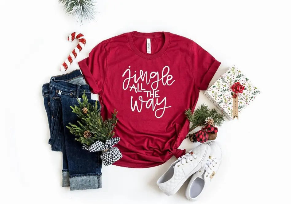 Jingle All the Way | Merry Christmas Tee Pawsome Pet