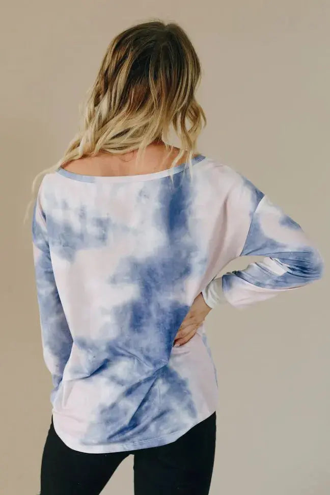 JoJo Tie Dye Pullover Sweatshirt Stay Warm in Style