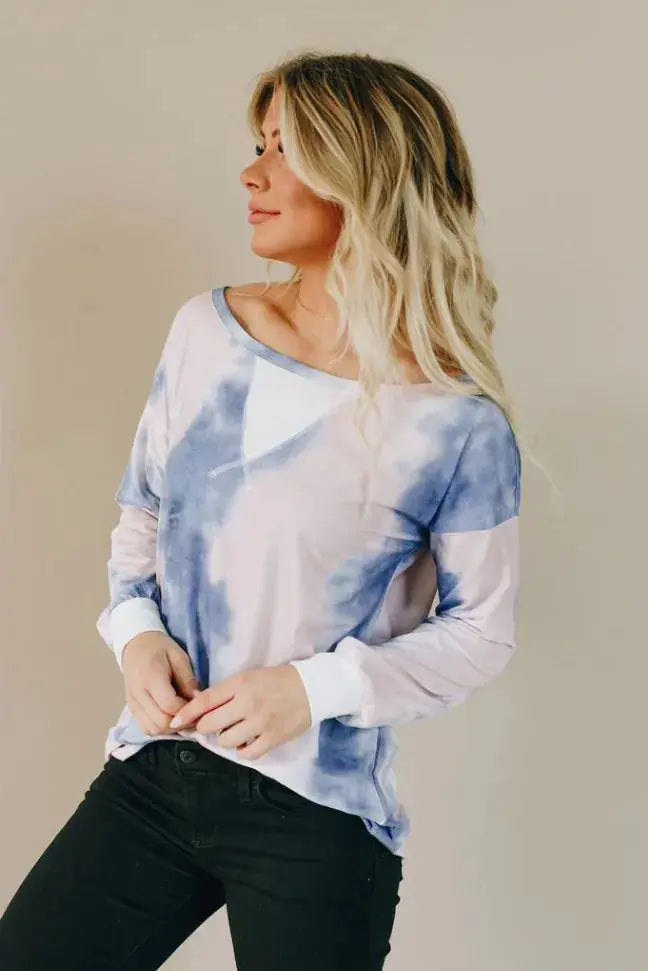 JoJo Tie Dye Pullover Sweatshirt Stay Warm in Style