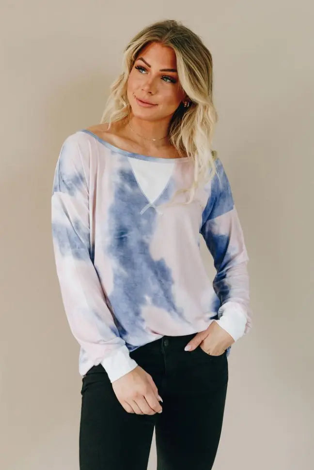 JoJo Tie Dye Pullover Sweatshirt Stay Warm in Style