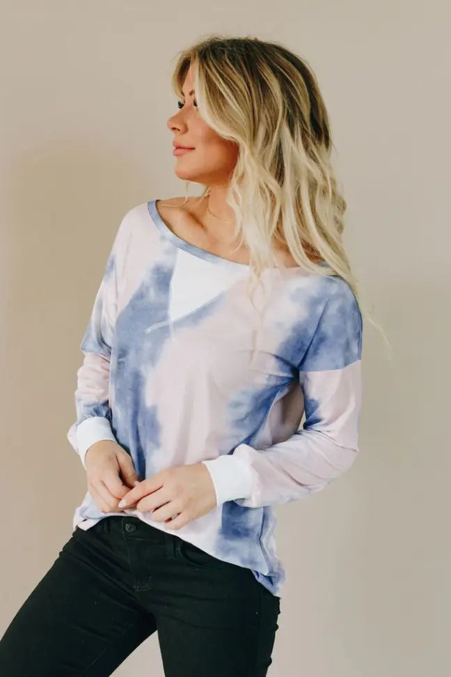 JoJo Tie Dye Pullover Sweatshirt Stay Warm in Style