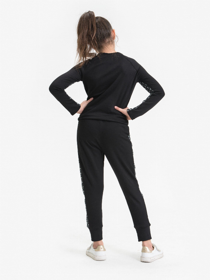 Jogger Ft Jacquard Print Insert Little Mass