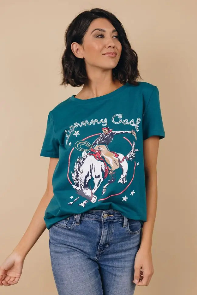 Johnny Cash Graphic Tee Stay Warm in Style