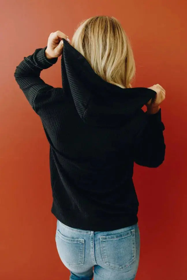 Johnny Waffle Knit Cardigan Stay Warm in Style