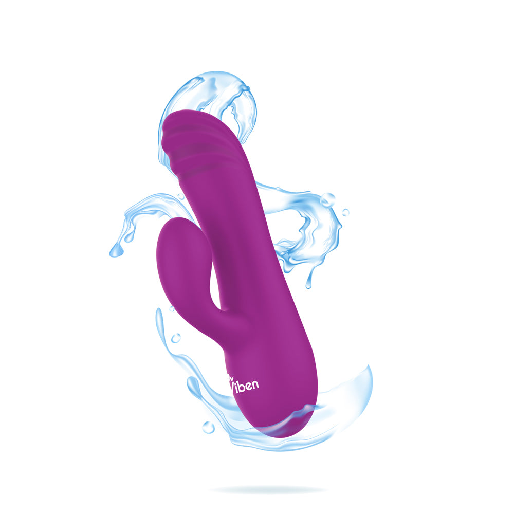 Jolie - Berry - Intense Mini Rabbit Vibe With Pleasure Ridges - GreatEagleInc