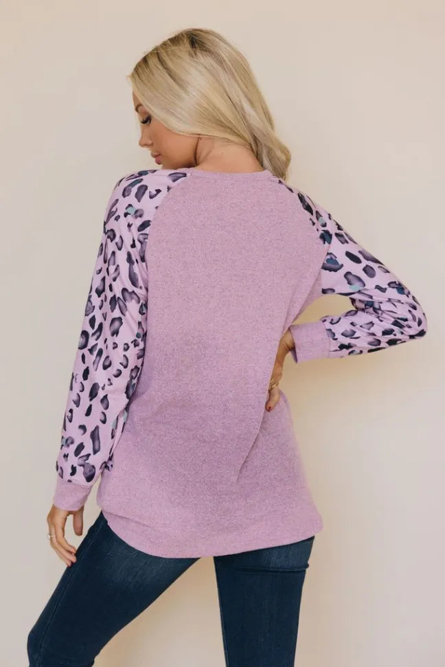 Josie Leopard Top Stay Warm in Style