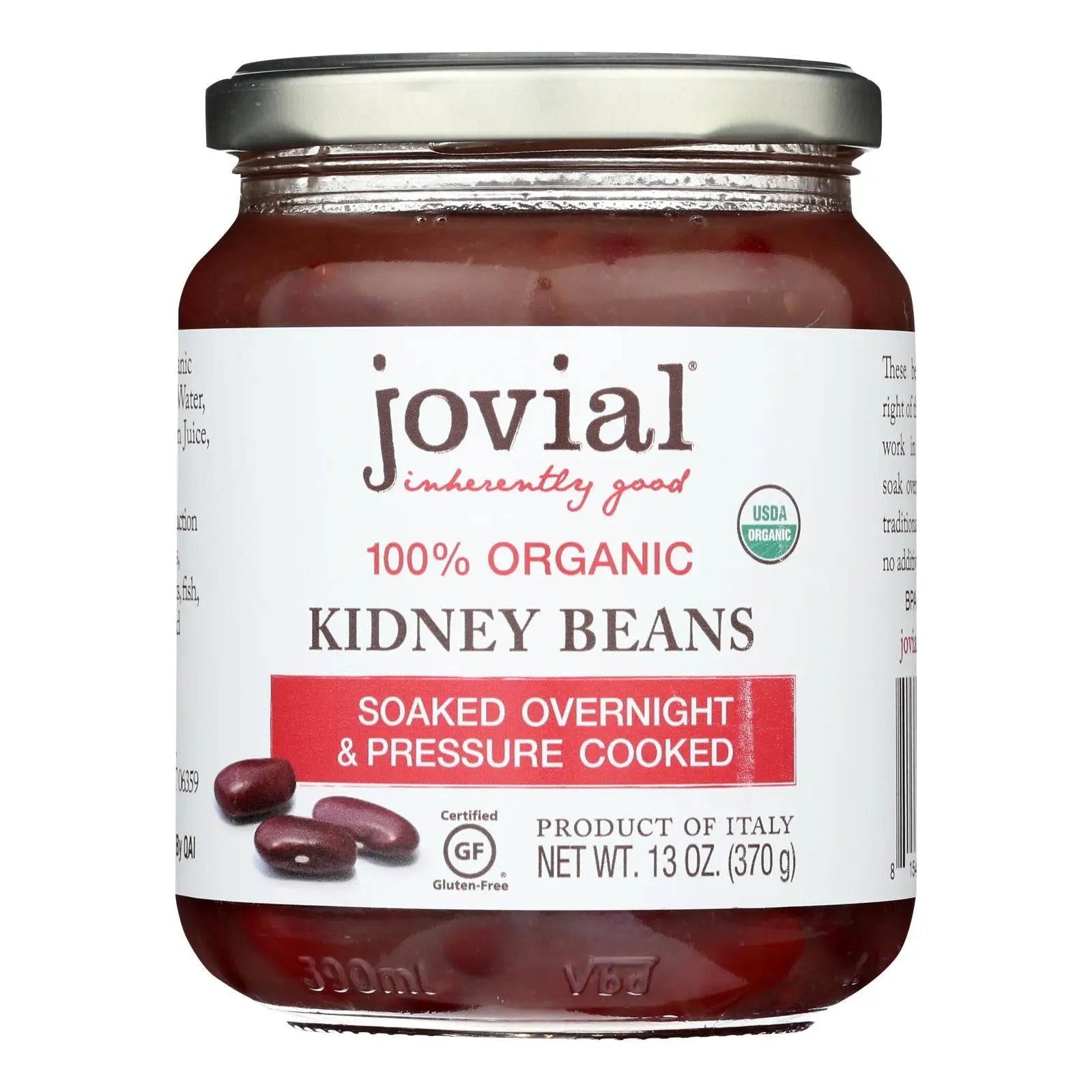 Jovial - Beans Organic Kidney - Case Of 6 - 13 Oz Jovial