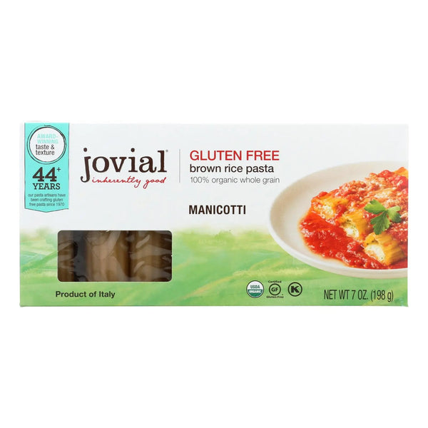 Jovial - Gluten Free Pasta - Manicotti - Case Of 12 - 7 Oz. Jovial