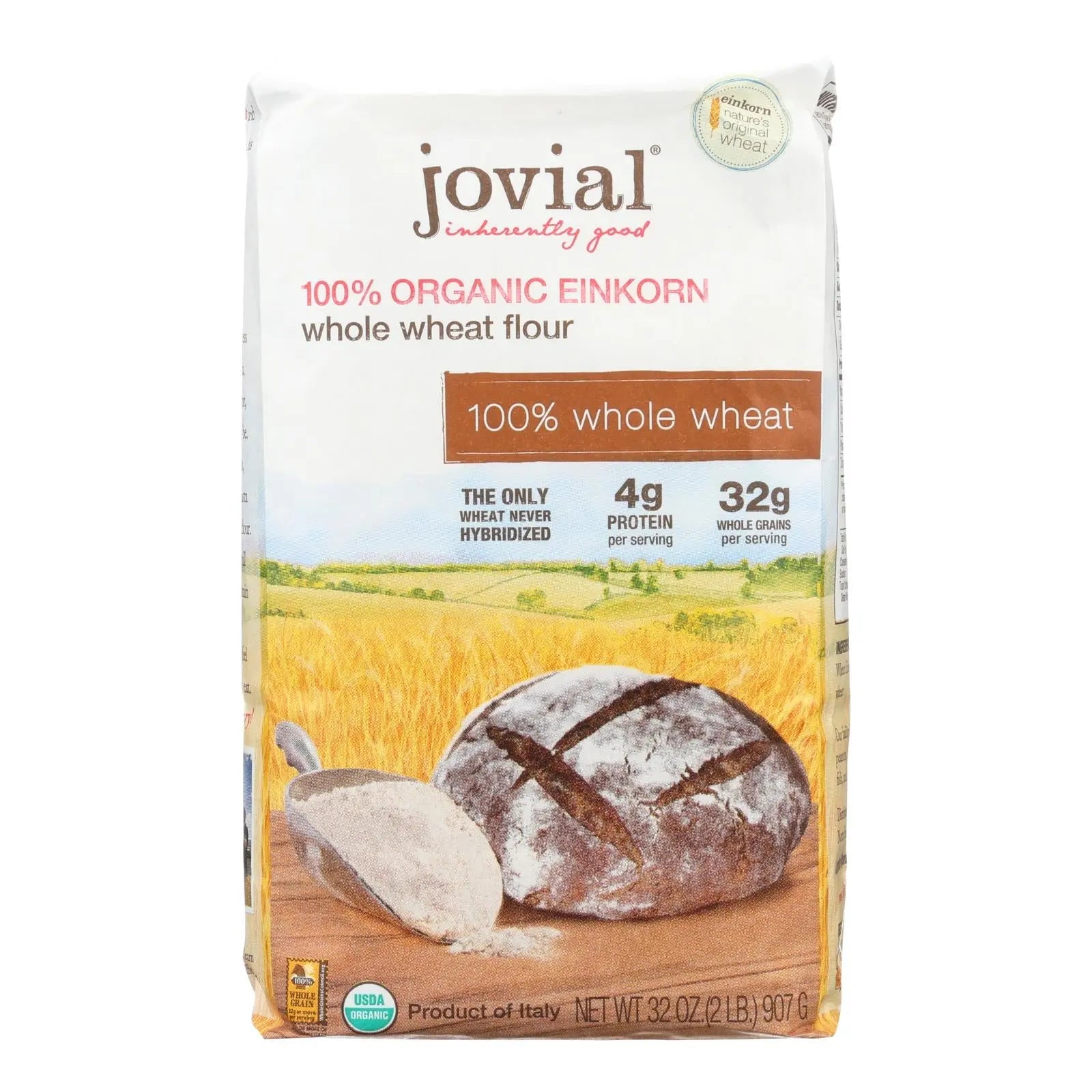 Jovial - Organic Einkorn Wheat Berries - Case Of 10 - 32 Oz. Jovial