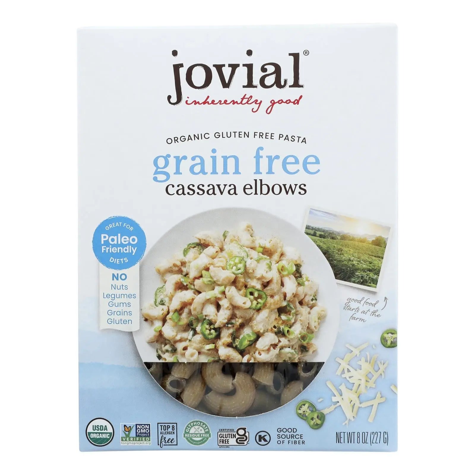 Jovial - Pasta Organic Cassava Elbows - Case Of 6-8 Oz Jovial