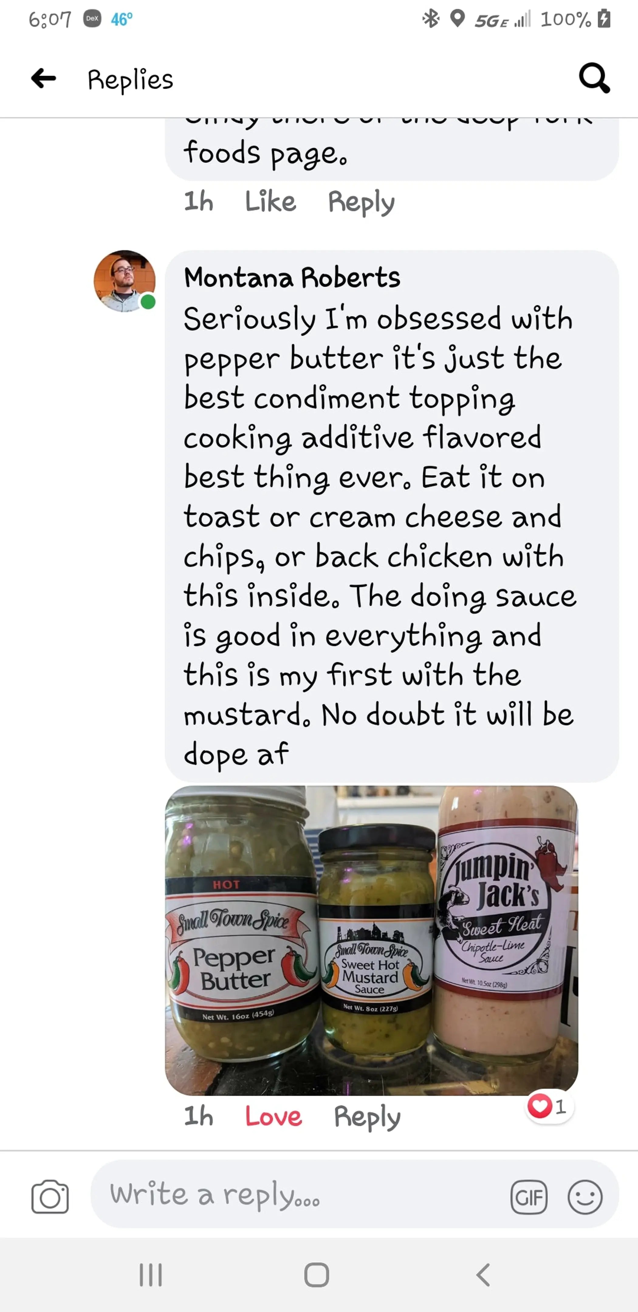 Jumpin' Jack's Pepper Butter Deep Fork Foods