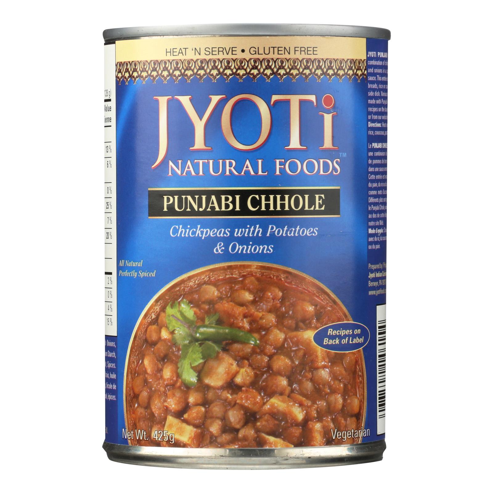 Jyoti Cuisine India Punjabi Chhole - Case Of 12 - 15 Oz. Jyoti Cuisine India