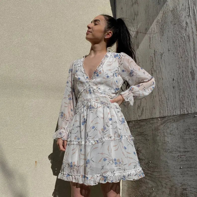 KARRY BACKLESS FLORAL DRESS Pawsome Pet