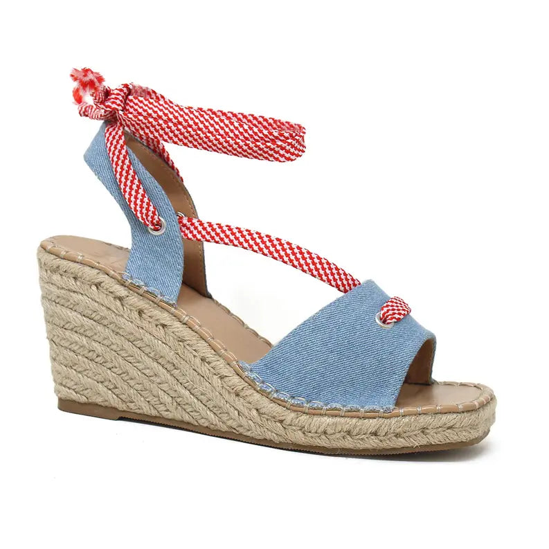 KAYLA-02 Women's Espadrille Wedge Sandals Yoki Fashion