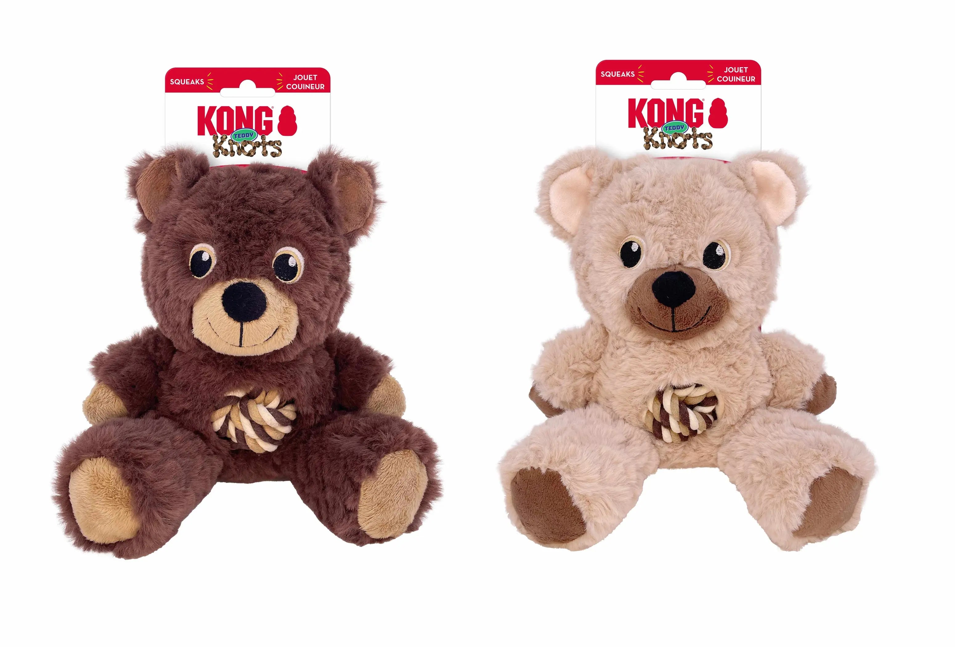 KONG Knots Teddy Dog Rope Toy Assorted KONG