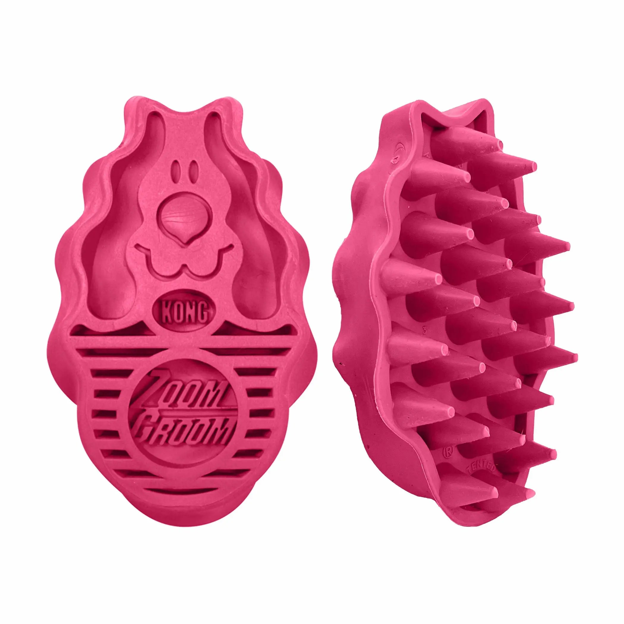 KONG ZoomGroom Raspberry Brush Large KONG
