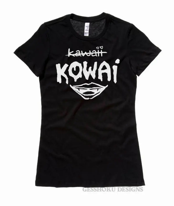 KOWAI Not Kawaii Ladies T-shirt Gesshoku Designs