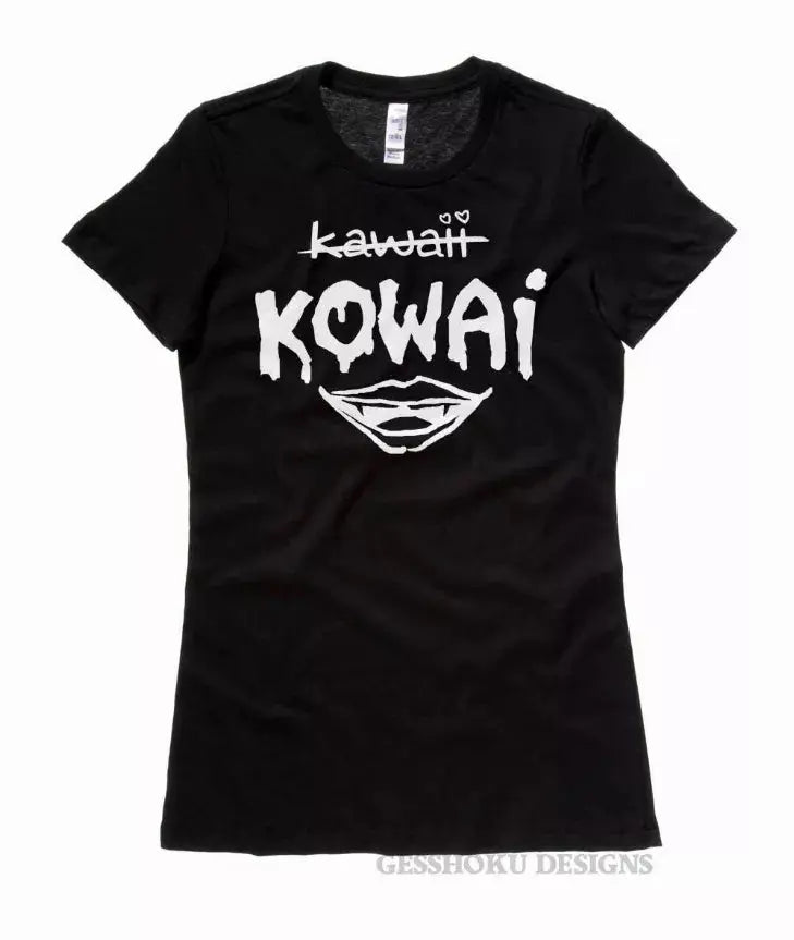 KOWAI Not Kawaii Ladies T-shirt Gesshoku Designs