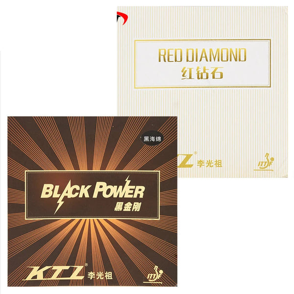 KTL-Table Tennis Rubber, Red DIAMONO, Black Power, Ping Pong Blade, Pimples in for Table Tennis, Fast GreatEagleInc