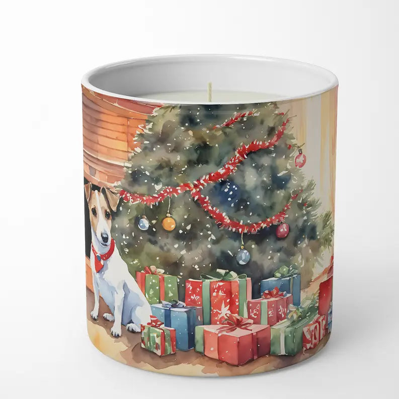 Karelian Bear Dog Cozy Christmas Decorative Soy Candle Caroline's Treasures