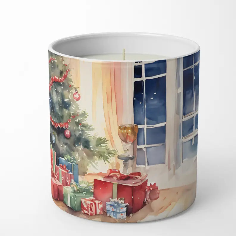 Karelian Bear Dog Cozy Christmas Decorative Soy Candle Caroline's Treasures