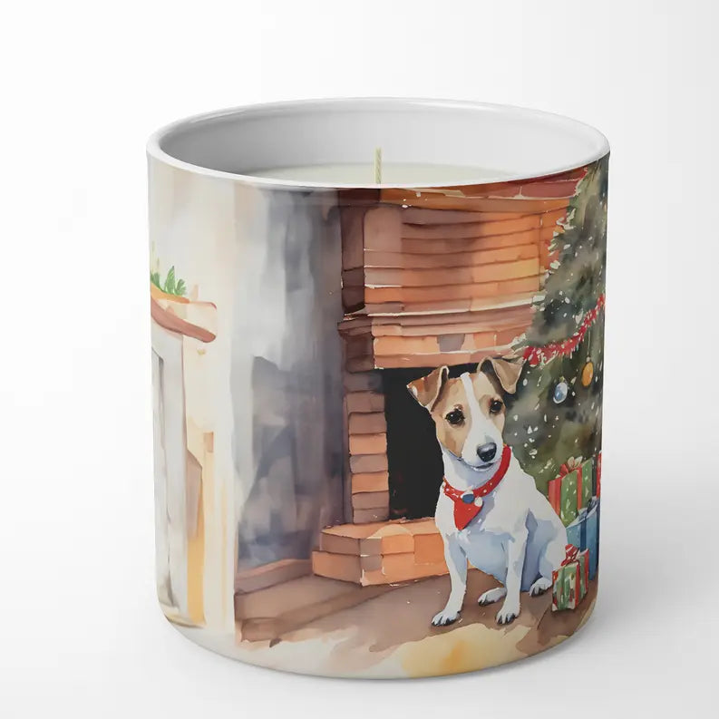 Karelian Bear Dog Cozy Christmas Decorative Soy Candle Caroline's Treasures