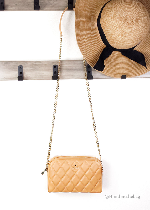 Kate Spade Carey Mini Tiramisu Quilted Camera Crossbody Bag JV Deals