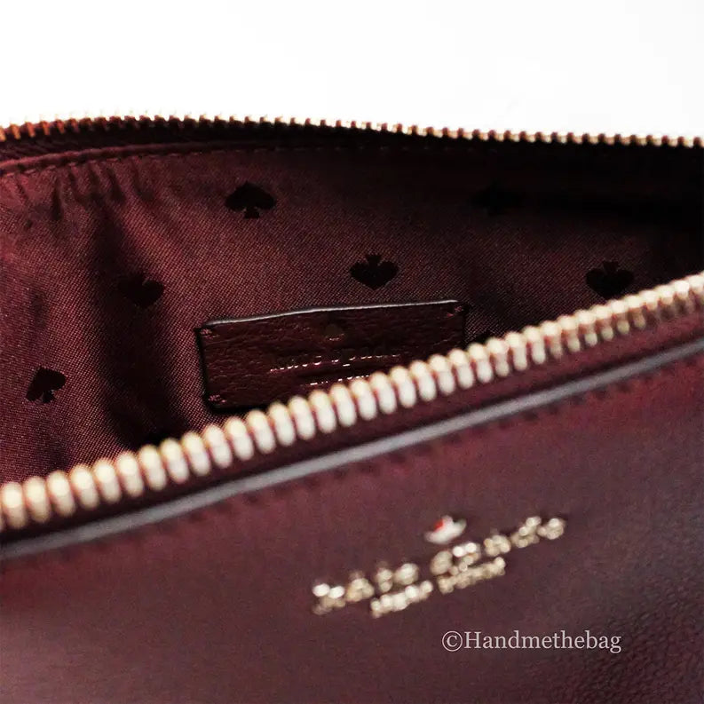 Kate Spade Jackson Cherrywood Leather Triple Gusset Crossbody Bag JV Deals