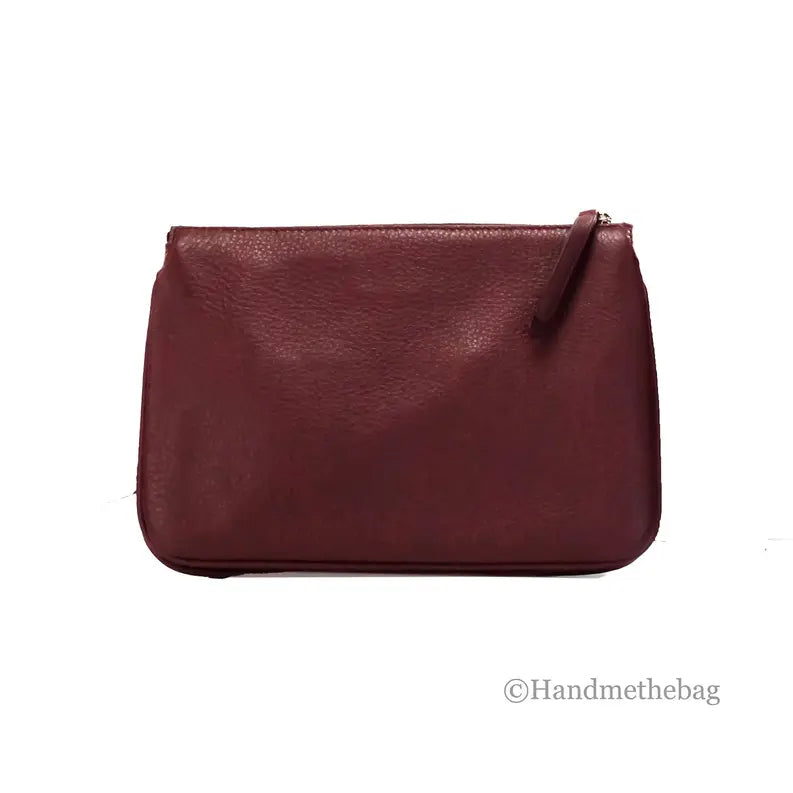 Kate Spade Jackson Cherrywood Leather Triple Gusset Crossbody Bag JV Deals