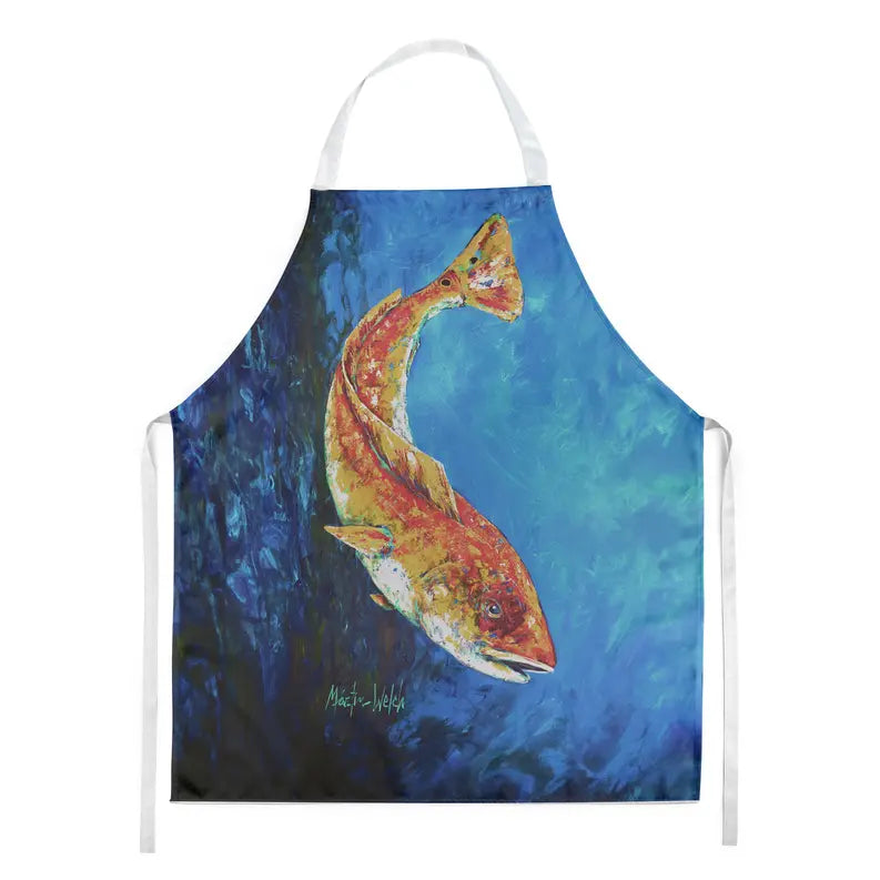 Katy Red Red Fish Apron Caroline's Treasures