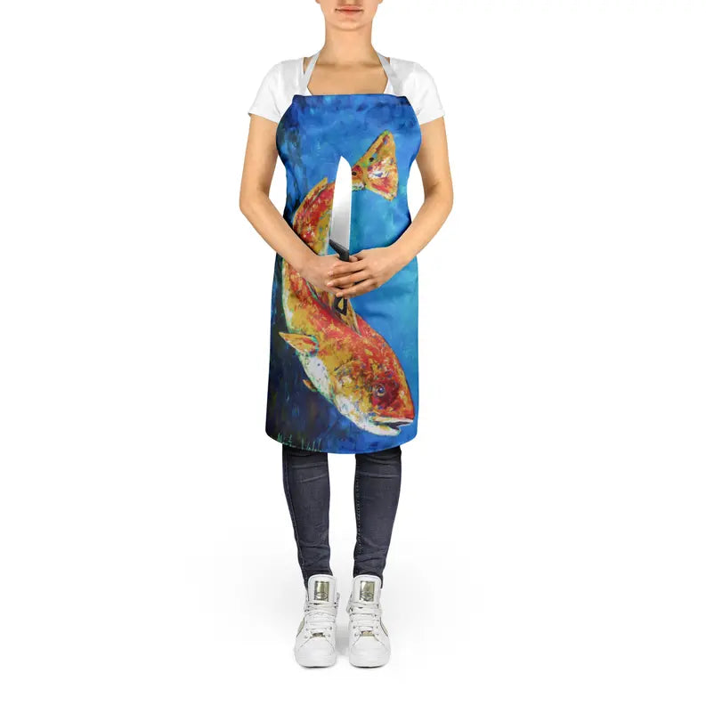 Katy Red Red Fish Apron Caroline's Treasures