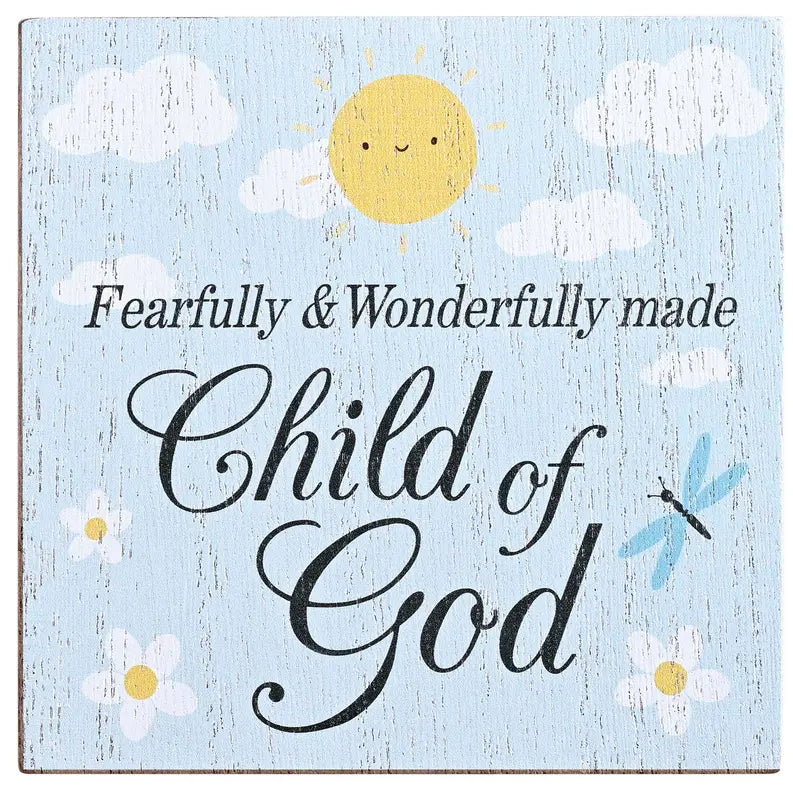Keepsake Box Child Of God Blue MDF 4x4 Dicksons Inc