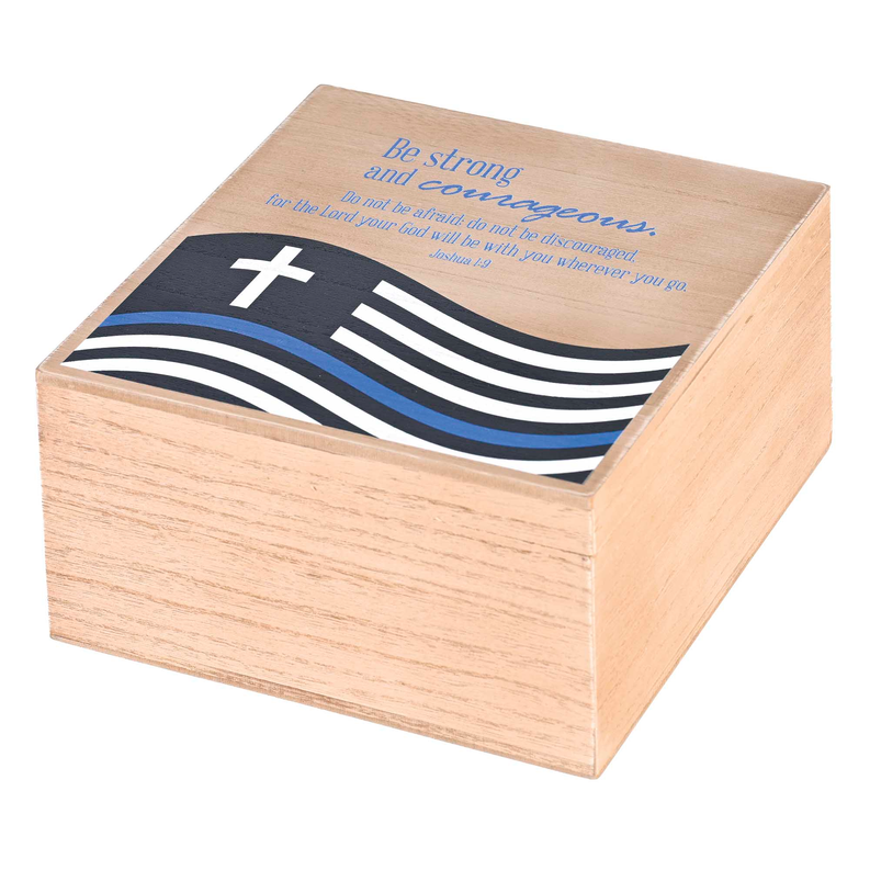 Keepsake Box Police Be Strong MDF Dicksons Inc
