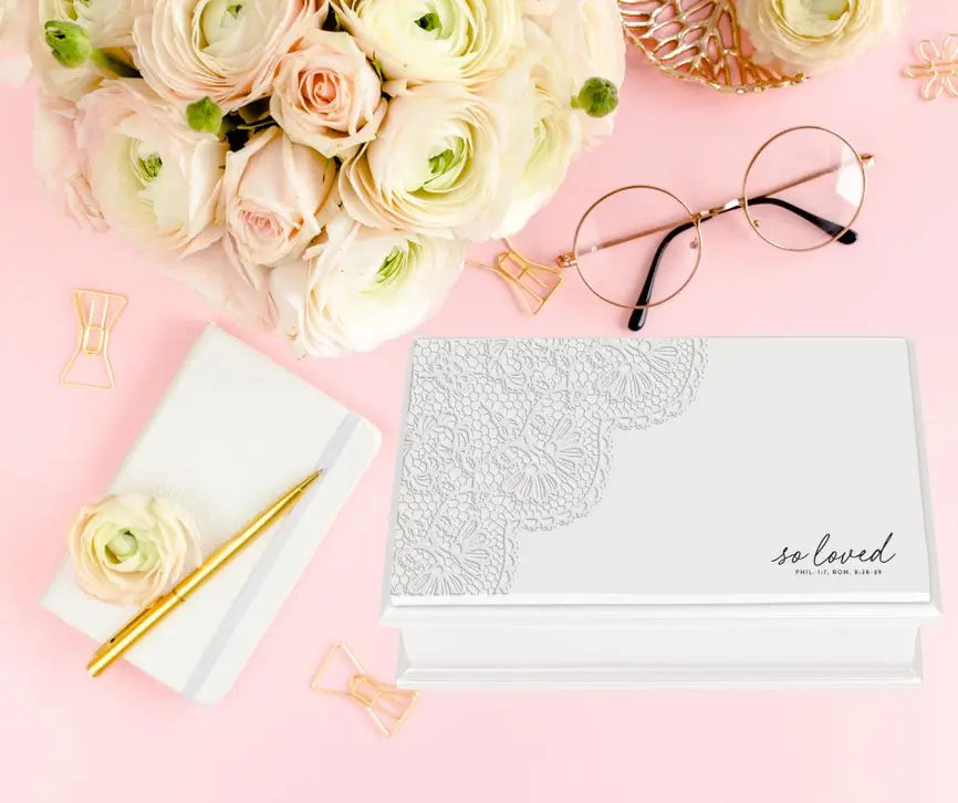 Keepsake Box So Loved Lace Top Dicksons Inc