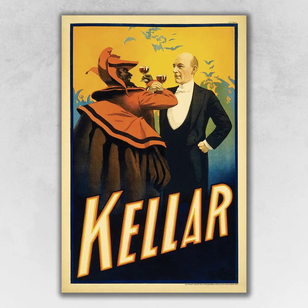 Kellar Levitation Vintage Magic Unframed Print Wall Art - GreatEagleInc