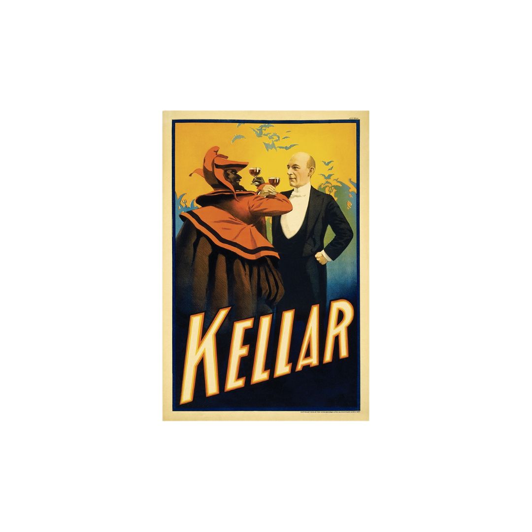 Kellar Levitation Vintage Magic Unframed Print Wall Art - GreatEagleInc