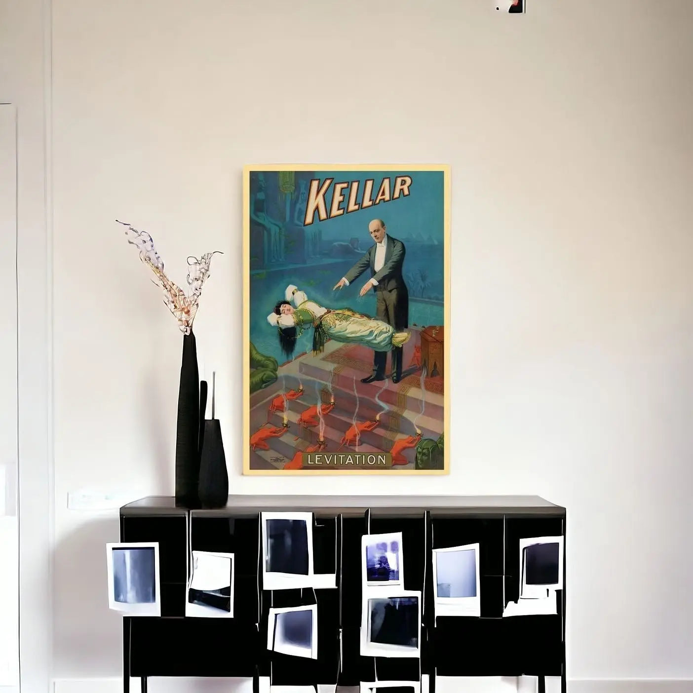 Kellar Levitation Vintage Magic Unframed Print Wall Art - GreatEagleInc