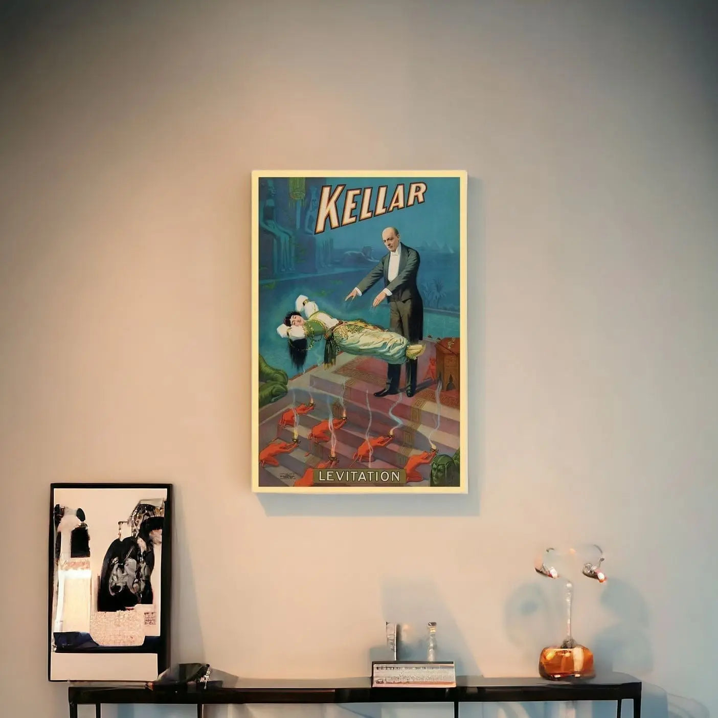 Kellar Levitation Vintage Magic Unframed Print Wall Art - GreatEagleInc