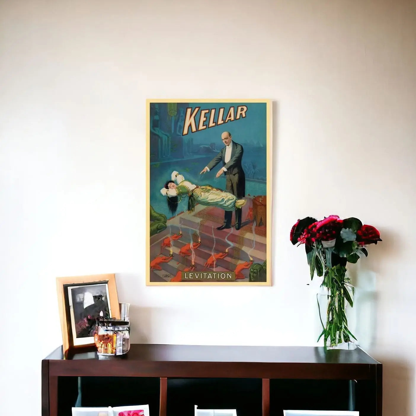 Kellar Levitation Vintage Magic Unframed Print Wall Art - GreatEagleInc
