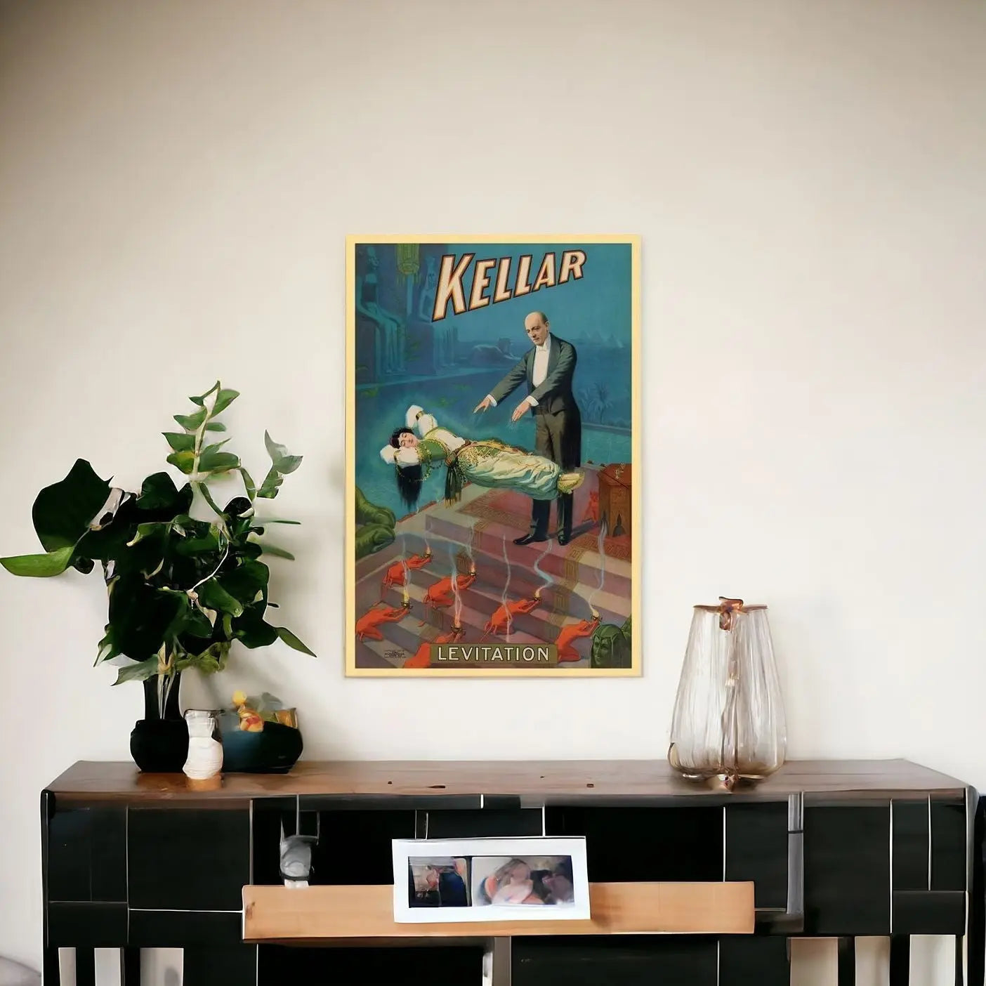 Kellar Levitation Vintage Magic Unframed Print Wall Art - GreatEagleInc