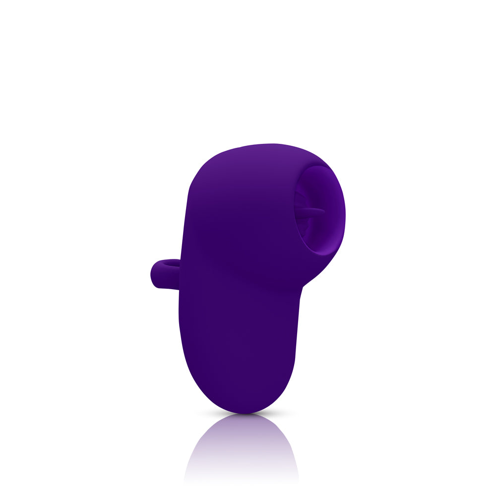 Kenley - Violet - Intense Flickering Finger Vibe With Comfort Grip Ring - GreatEagleInc